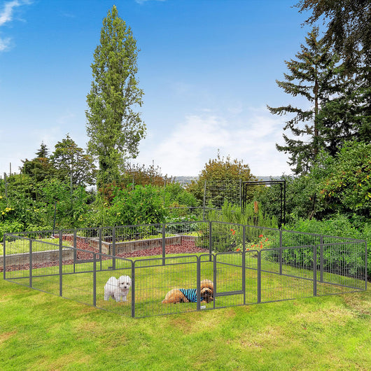 Recinto per Animali Domestici 80x1,5x60 cm in Acciaio Nero