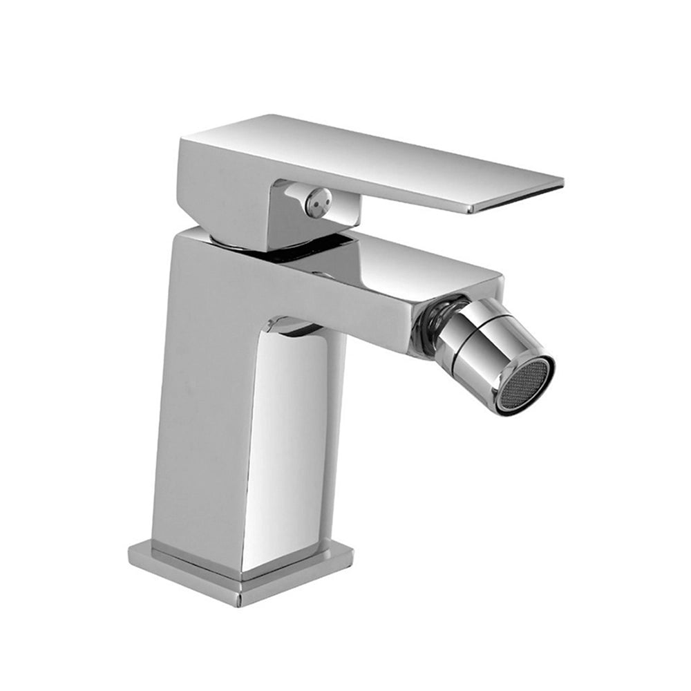 Set miscelatori lavabo bidet e doccia a incasso cromo lucido Kubo