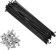 Spie di bicicletta per mountain bike, 14G, 160MM, set da 36 pezzi, acciaio nero