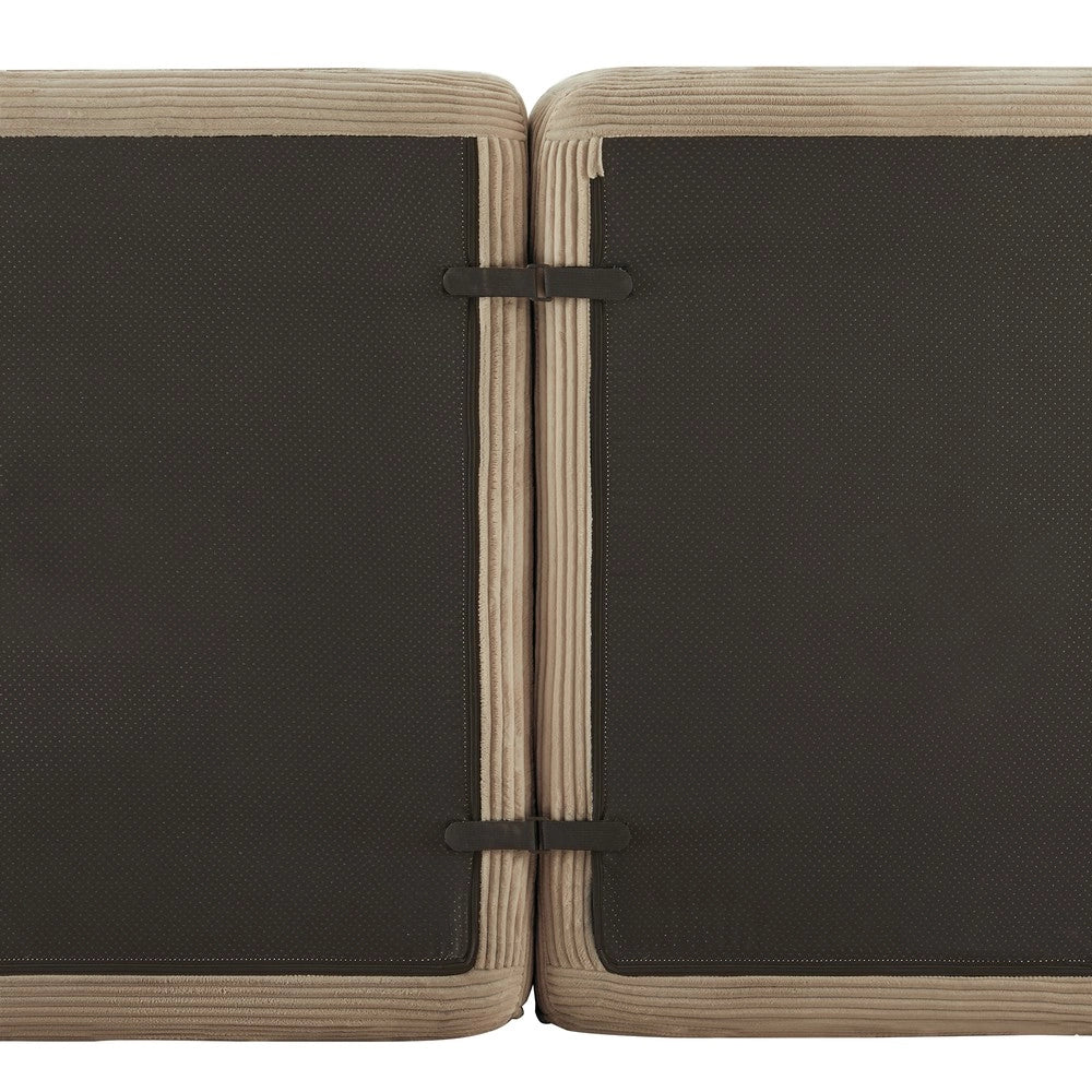 Divano Modulare Boneless ¨C Xylo ¨C Velluto a Coste, Marrone, Loveseat