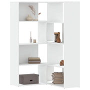 Libreria Angolare 4Ripiani Bianca 85x85x140cm Legno Multistrato 3307810