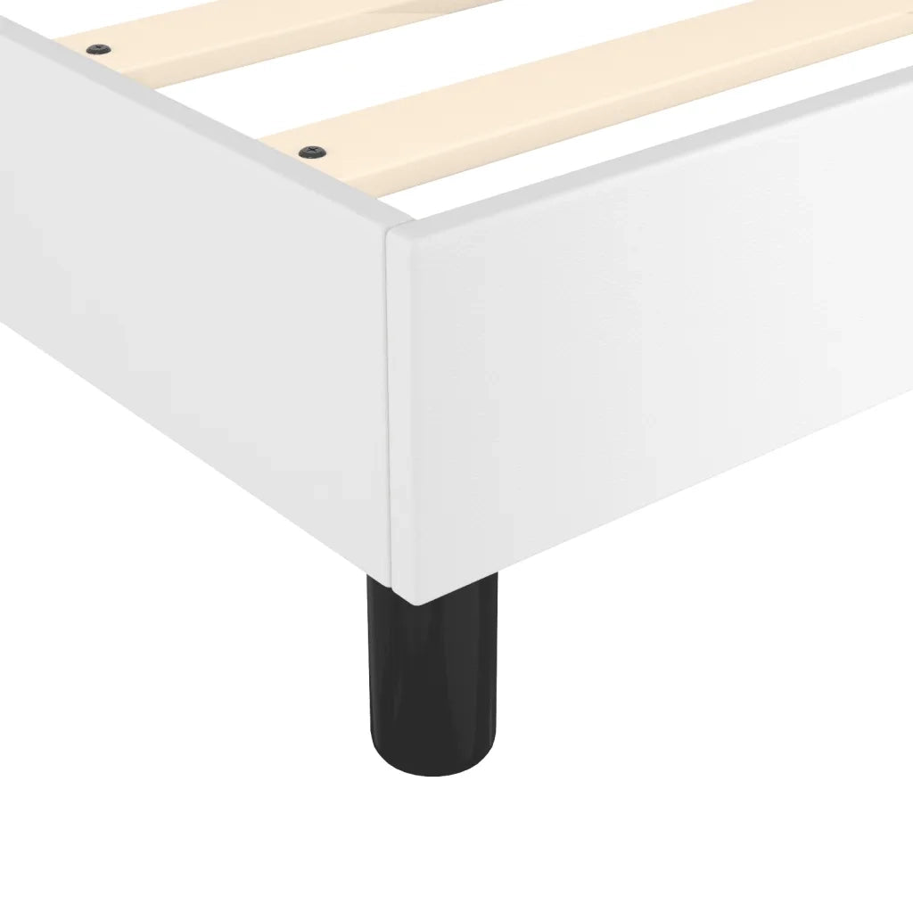 Struttura Letto a Rete a Molle Bianco 100x200 cm in Similpelle 3120683