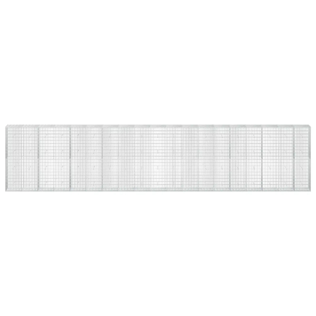 Gabione con Filo da 3,5 mm e Rete da 5x10 cm 950x50x200 cm 3462877