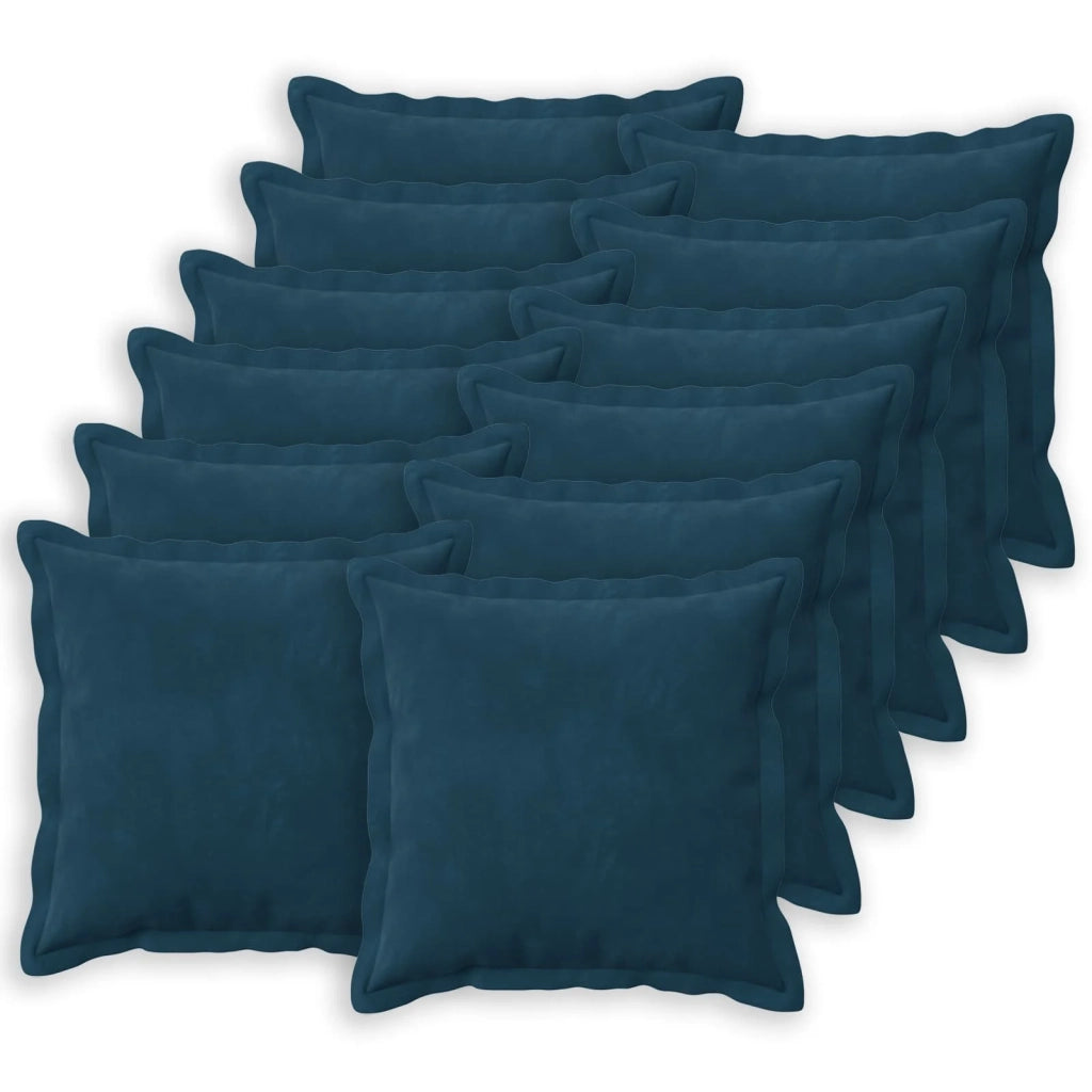 Cuscino con cuscino HOUTEN 12 pz Blu Velluto 934617