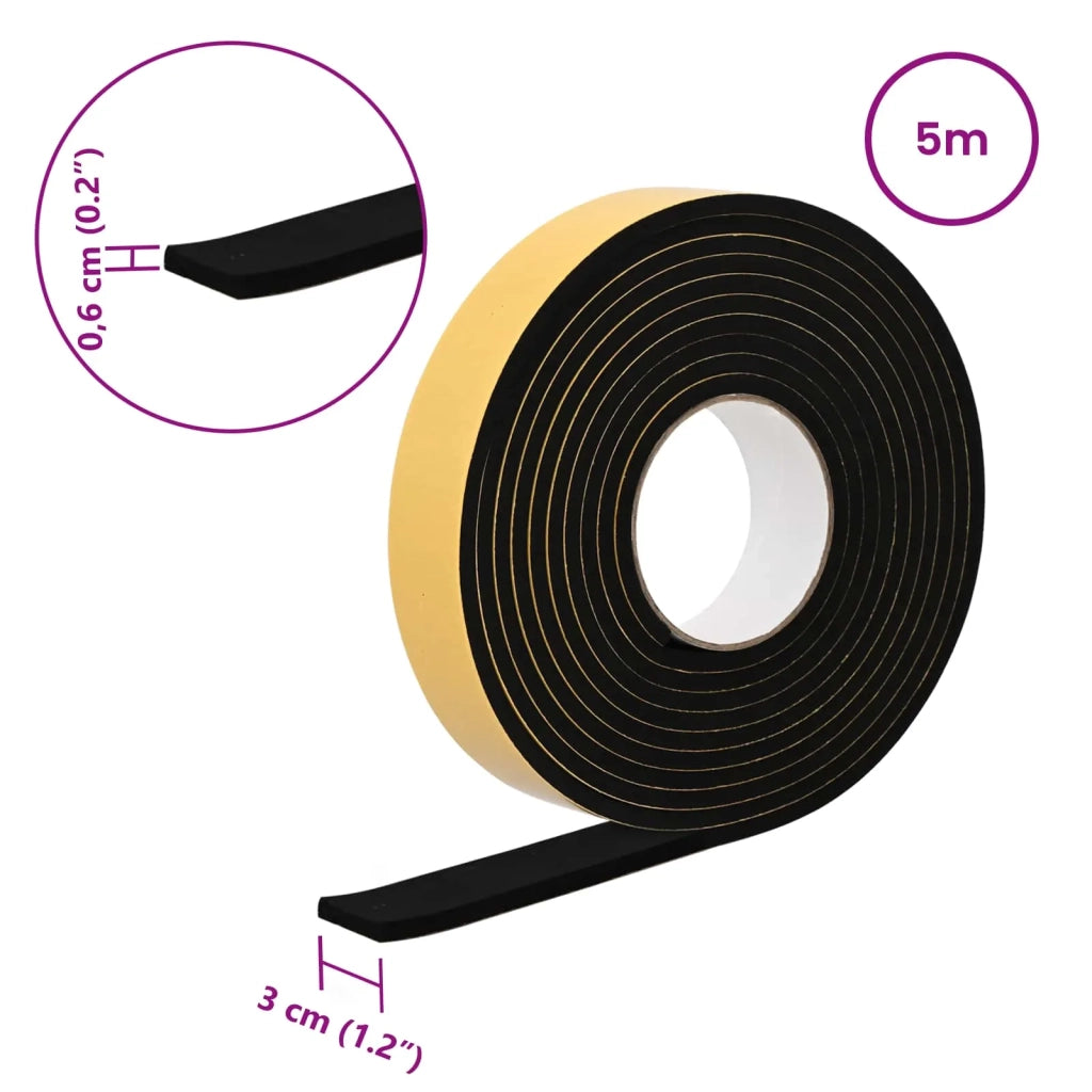 Nastro adesivo in schiuma 20 pcs Nero 30mm x 5m Schiuma CR 42024092