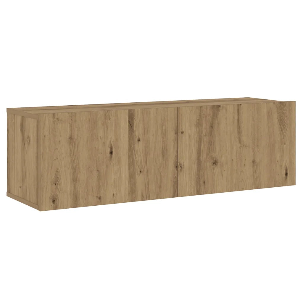 vidaXL Mobili TV a Parete 3 pz Rovere Artigianale in Legno Multistrato