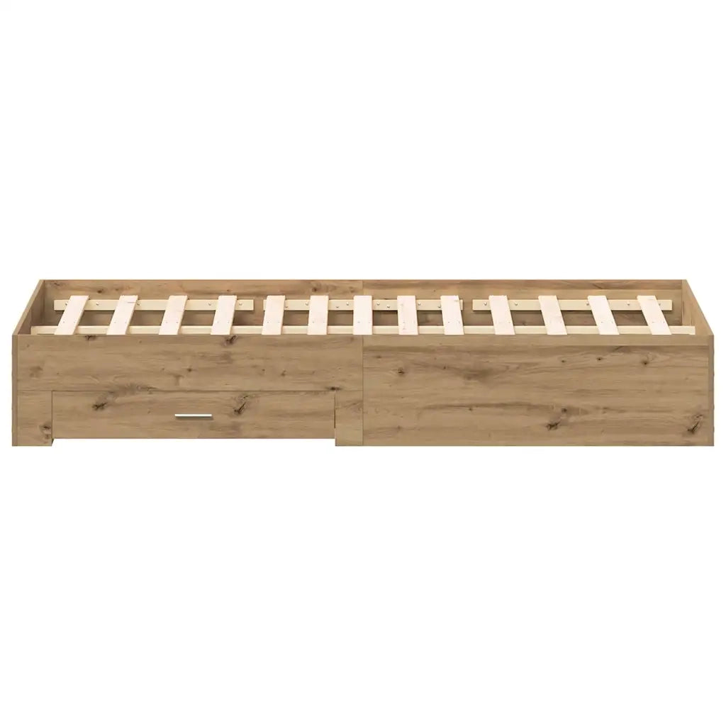Letto matrimoniale | Letto per adulti | Struttura del letto Rovere artigianale 180 x 200 cm