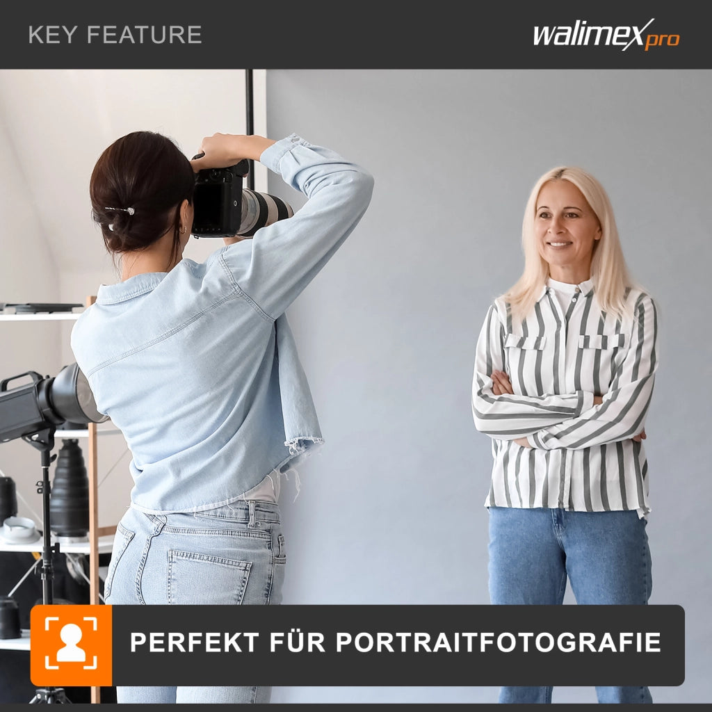 Sfondo fotografico in cartoncino grigio chiaro 2,60x10 m, Backdrop foto antiriflesso e resistente, per studi fotografici