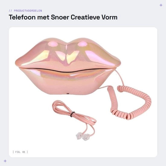 Telefono Decorativo Multifunzionale con Design Unico e Colori Vibranti