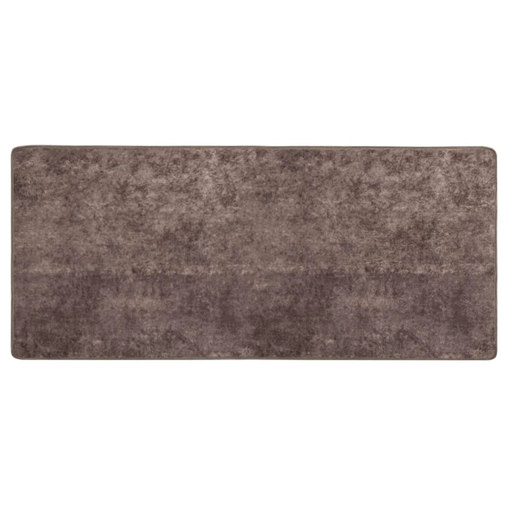 Runner Tappeto MARSA Grigio 80 x 200 cm Poliestere e PVC 42023192