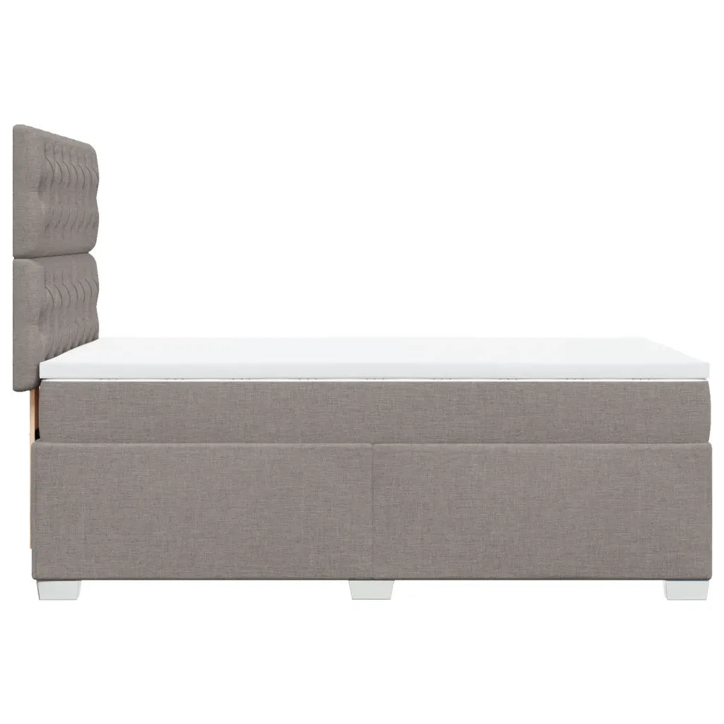 Giroletto a Molle con Materasso Tortora 100x200 cm in Tessuto 3290410