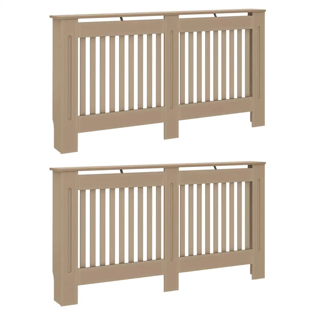Copertura per radiatori 2 pcs Marrone 152 x 19 x 81,5cm