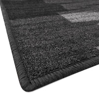 Passatoia Scala Bordata 67x750 cm Ingresso Corridoio Tappeto Cucina Gradini Zig Zag Grigio