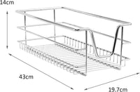 Tirare Fuori Cestini in Acciaio da Cucina Cestelli Organizzazione Credenza da 30cm