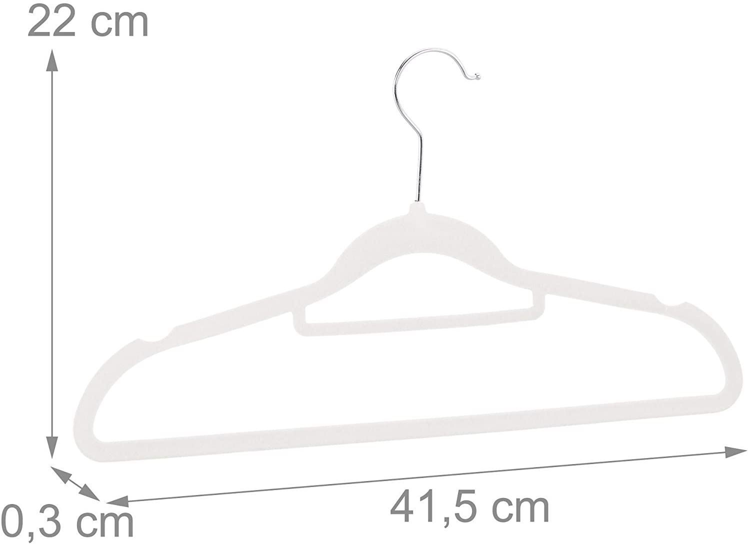 Set 30 grucce in velluto di metallo bianco 13_0000752