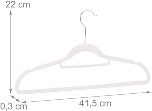Set 30 grucce in velluto di metallo bianco 13_0000752