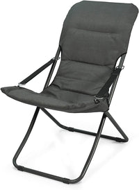 Sdraio da giardino canapone imbottita, Poltrona da casa, veranda cuscino imbottito colore Floris Grigio Tomaino