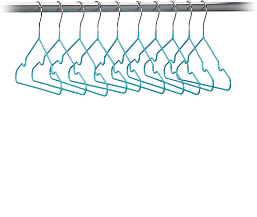 Set di 20 grucce per bambini con rivestimento in PVC turchese 13_0002487_2