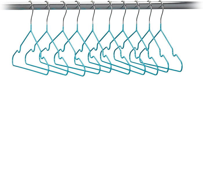 Set di 20 grucce per bambini con rivestimento in PVC turchese 13_0002487_2