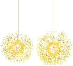 2 Luci a Sfera a LED di Natale, Luce a Sfera Sospese per Esterni con Luci Calde, per Casa, Giardino, Feste