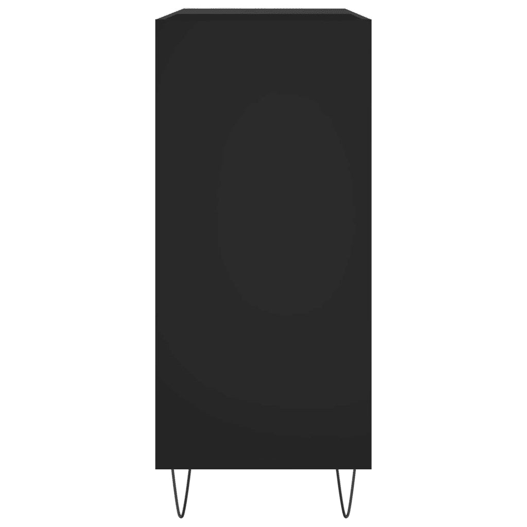 Mobile Porta Dischi Nero 84,5x38x89 cm in Legno Multistrato 831773