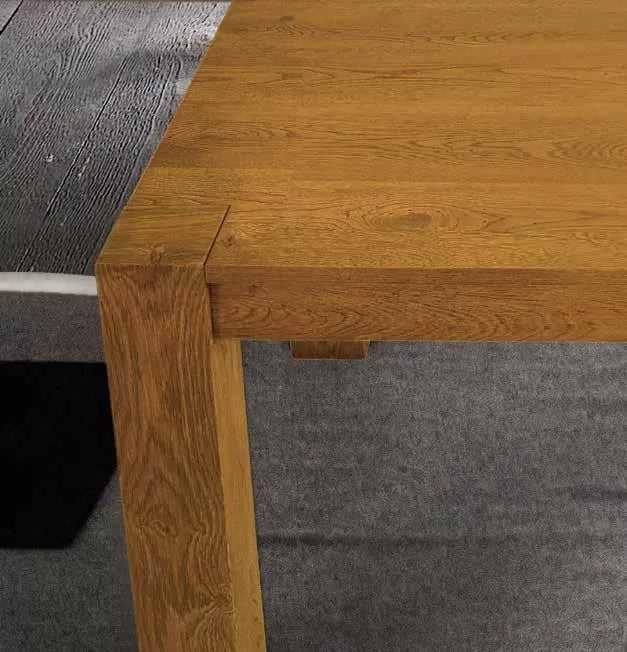 Tavolo allungabile in legno di rovere nodato misura l.140 p.90 h.77 (1638) - Mobili 2G
