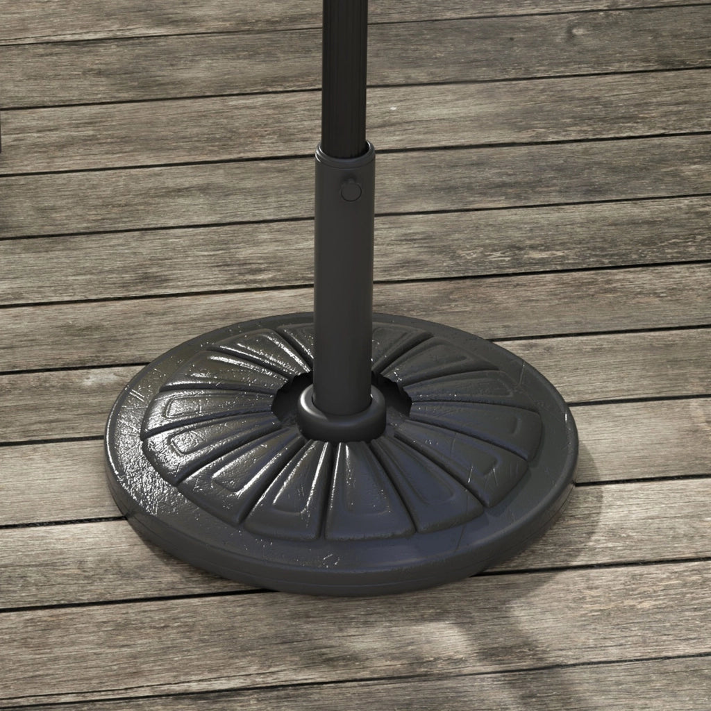 Base per Ombrellone Rotonda in Cemento ¨C zephmum ¨C ?43cm 13kg Nero