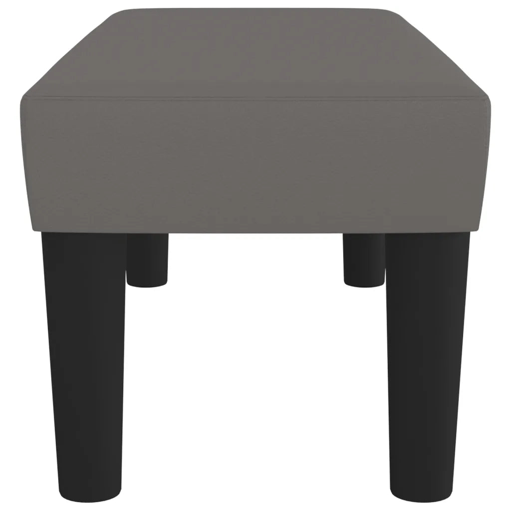 Panca Grigia 70x30x30 cm in Similpelle 346636