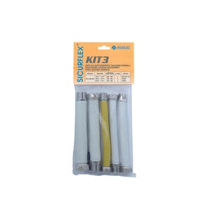 SET 5 RACCORDI INOX ESTENSIBILI 1/2 GAS  P/CALDAIA