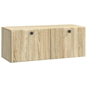 Mobile Porta TV da Muro-Credenza per TV sospesa 78,5 x 31 x 30 cm Rovere Sonoma