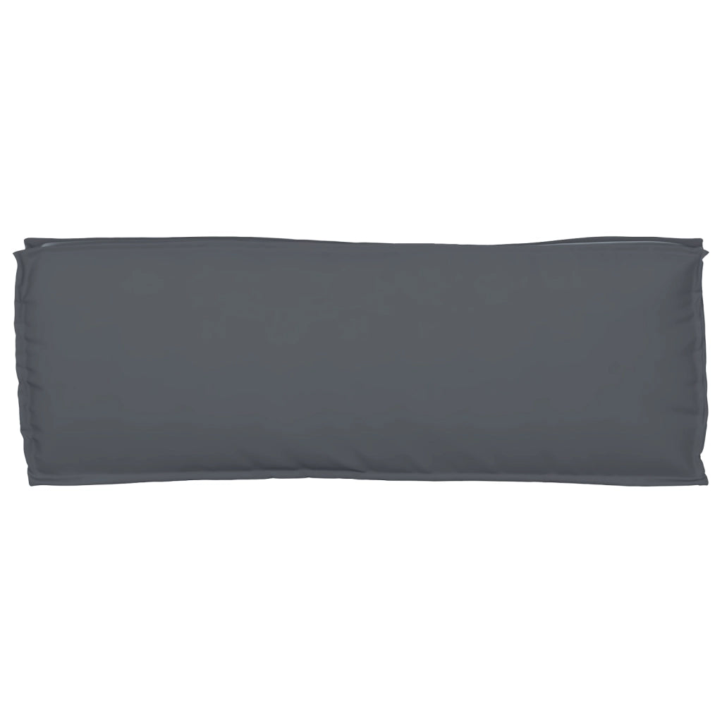 Cuscino per Panca Antracite 110x40x8 cm Tessuto Oxford