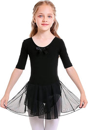 Costume da Ballo per Ragazze Abito da Ballo con Tutù Nero 120cm - Outfit da Ballo per Bambine