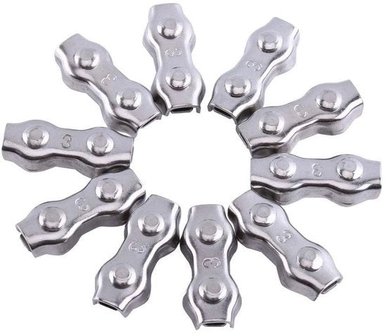 Doppia Viti M3 - 10 pezzi - Viti a stantuffo - Viti per cavi - Viti in acciaio inossidabile - Design semplice
