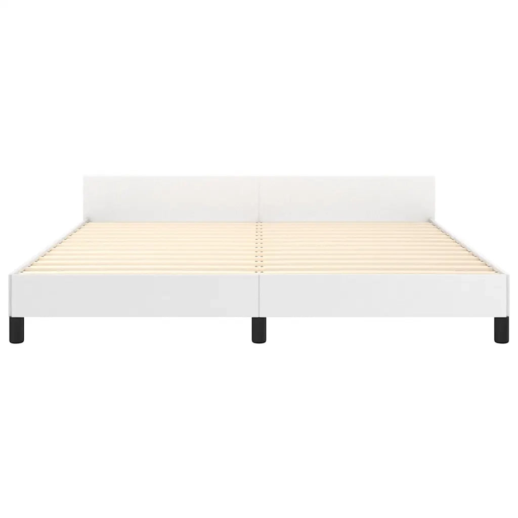 Giroletto con Testiera senza Materasso-Struttura Letto Bianco 160x200 cm 787043