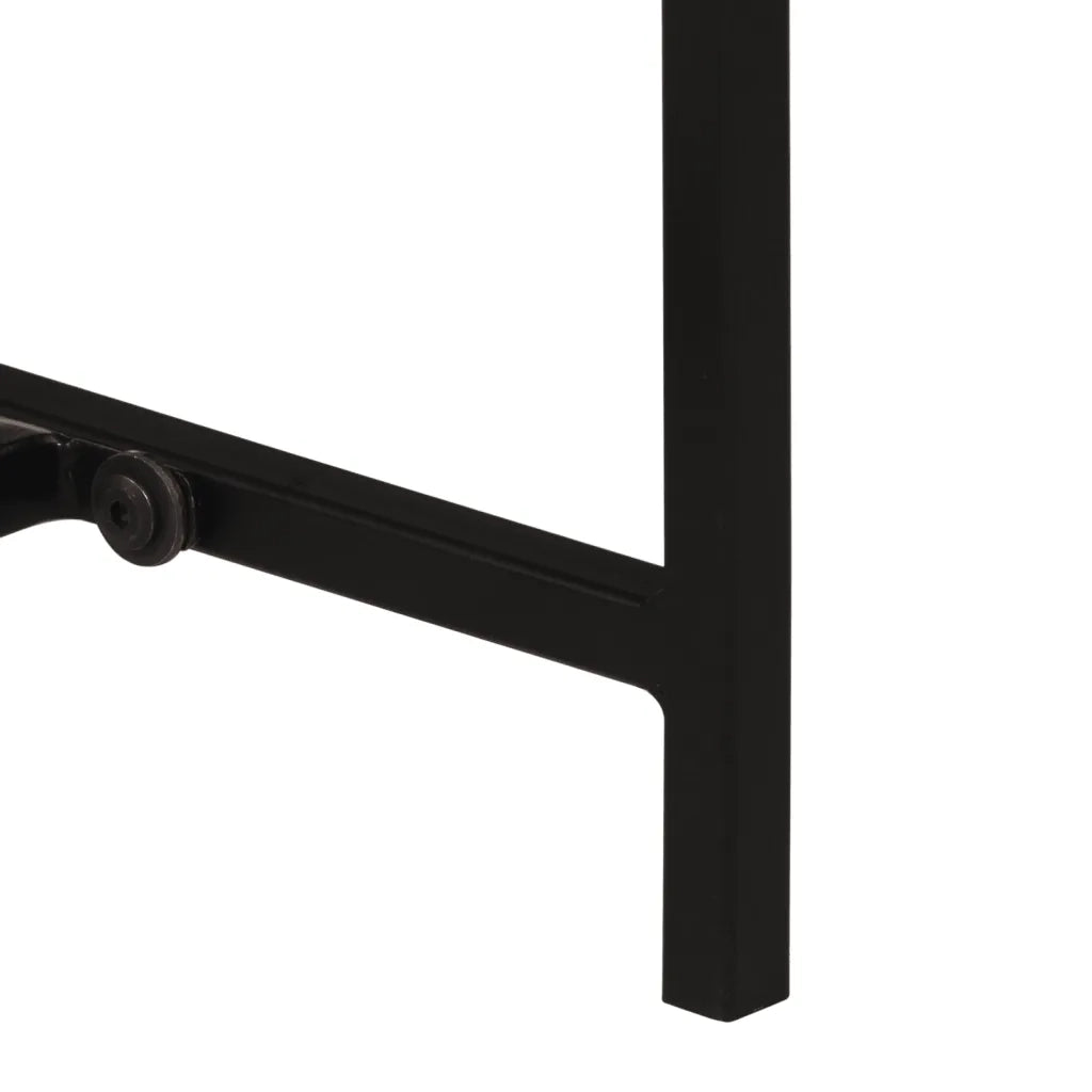 Tavolo Consolle | Tavolo d'Ingresso 80x30x74 cm in Legno Massello di Mango e Ferro