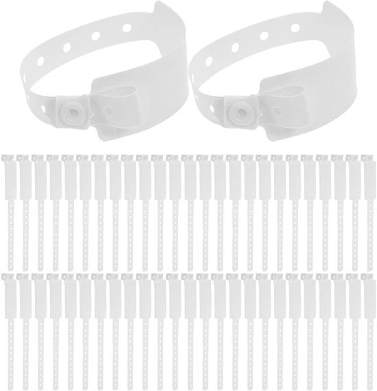 Bande di Identificazione per Ospedale - 100 Unità - Bande di Identificazione Mediche - Armband di Identificazione - PVC - Grande Scelta - Bande di Identificazione