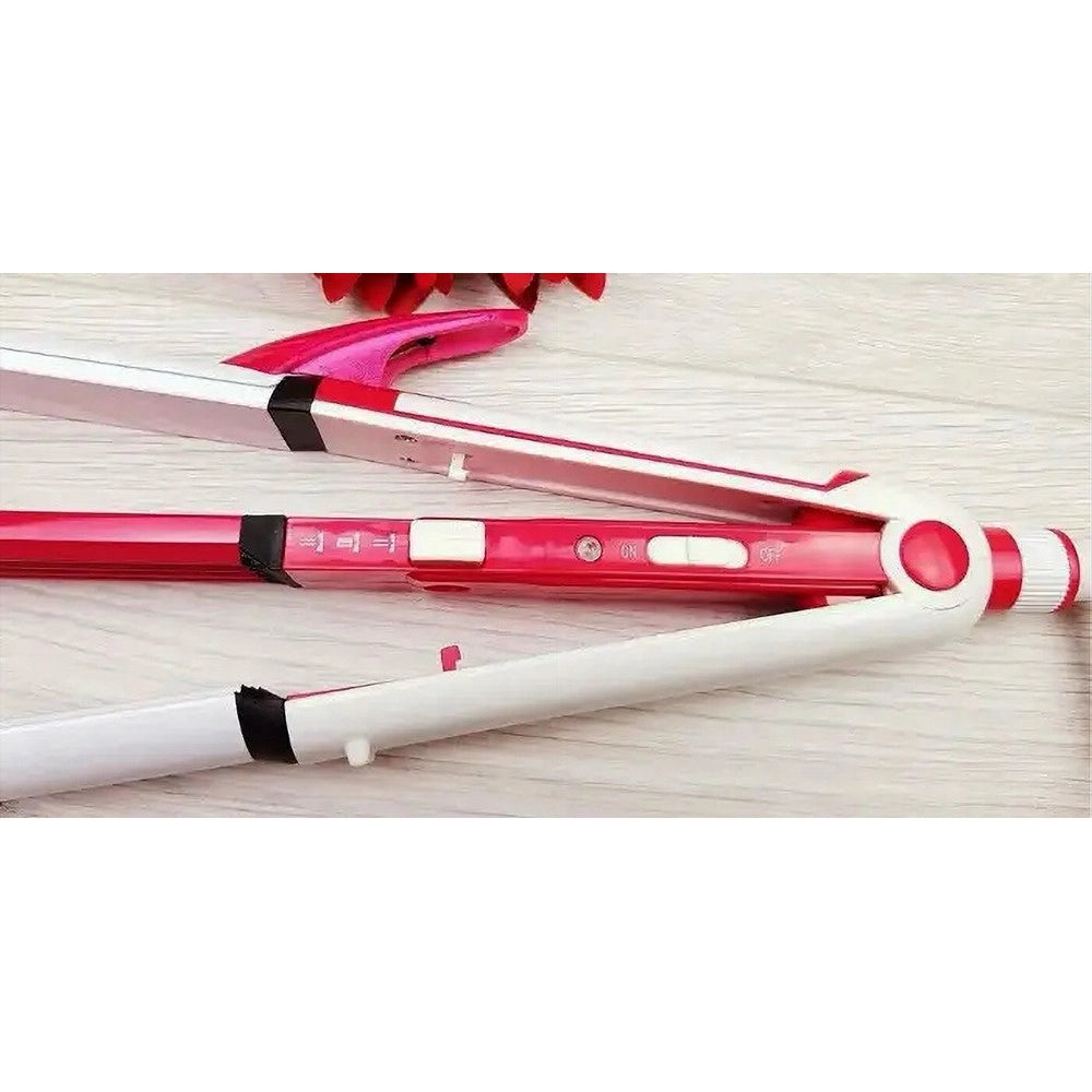 Trade Shop - Piastra Capelli Ferro Arricciacapelli Professionale Multistyler 3 In 1 Gm-1958 -