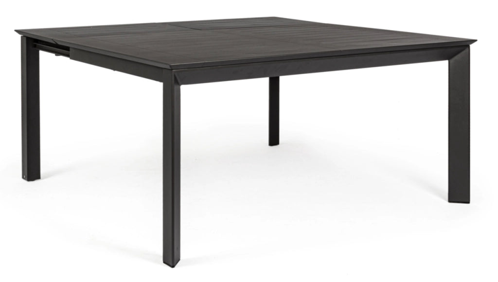 Tavolo Allungabile in Alluminio Bizzotto Konnor 160x110-160cm Antratice