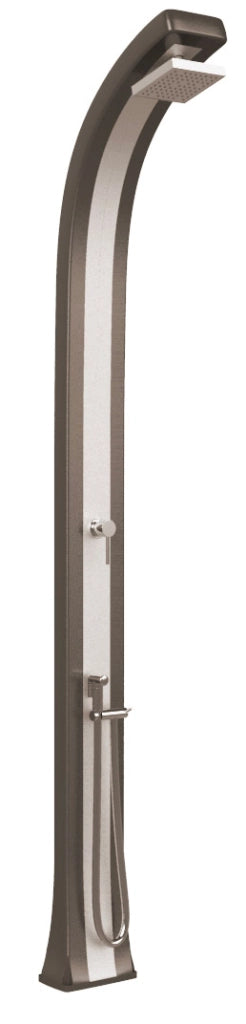 Doccia da Giardino Miscelatore e Doccetta Arkema Spring Plus Fascia Inox Dove Grey