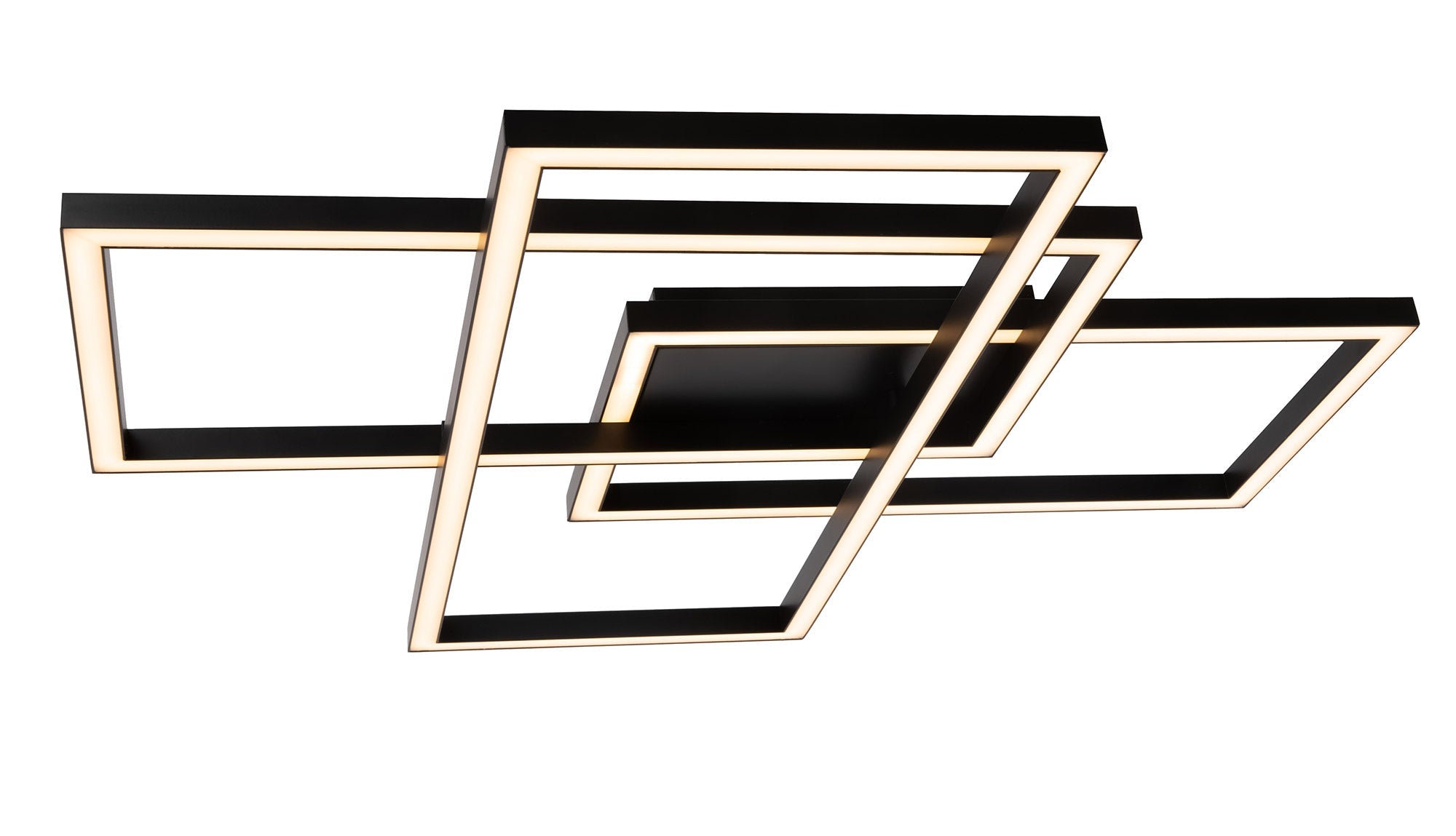 Plafoniera Modern in Metallo e Acrilico Line Nero