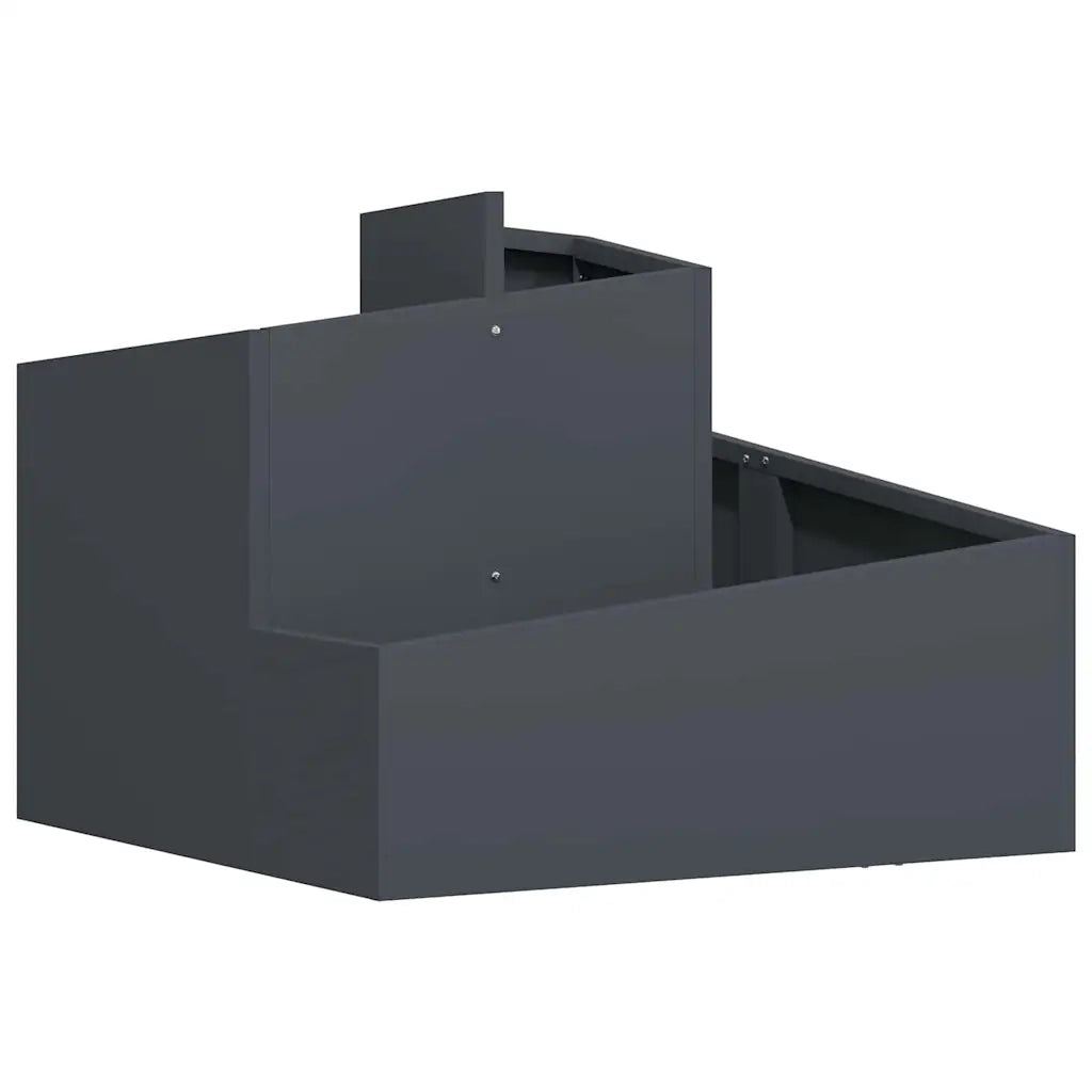 Vaso da giardino Antracite 60 x 60 x 50 cm 873573
