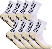 Paio di calzettoni antiscivolo per calcio, calzettoni antiscivolo uomo donna, calzettoni sportivi spessi con presa respirante, calzettoni per calcio yoga camminata, 38-45