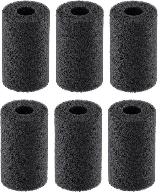 Filtro meccanico per acquario, set da 6 pezzi, spongia prefiltrante anti-zufoleggiamento, rotolo di protezione per piccoli pesci e gamberi, frittura, protezione per la spongia del filtro.
