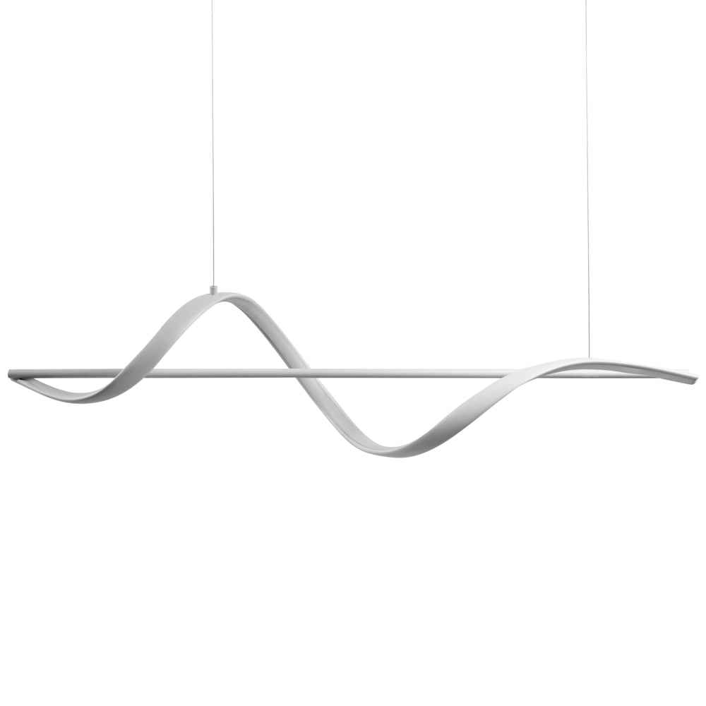 Lampada a sospensione a LED bianca in metallo Design moderno Illuminazione d'accento