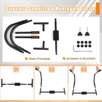 Allenatore Addominale Fitness Pieghevole, Allenatore Fitness AB con Supporto Imbottito per Testa/Collo, Assistente per Allenamento Sit Up, Esercitatore per Crunch