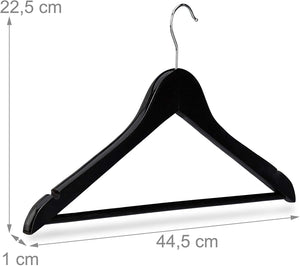 Set di 30 grucce con tacche in legno nero 13_0002499_3