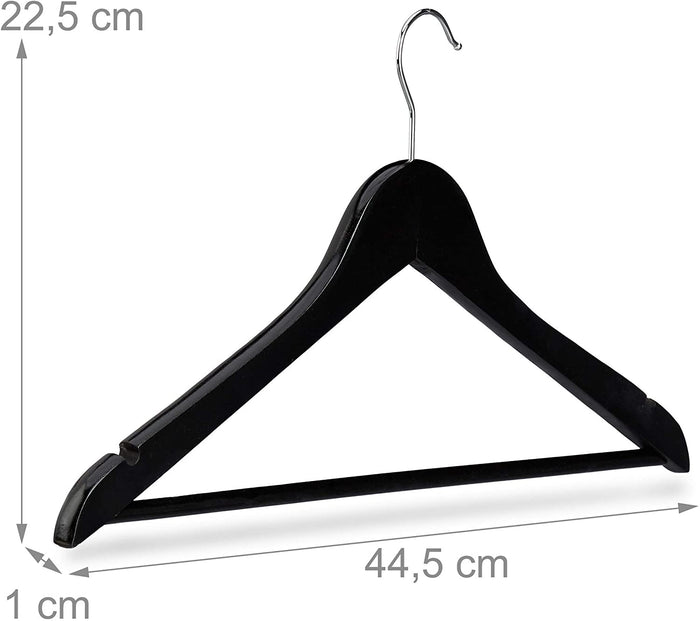 Set di 30 grucce con tacche in legno nero 13_0002499_3