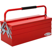 CASSETTA PORTAUTENSILI PORTA ATTREZZI 5 SCOMPARTI IN ACCIAIO 56x20x41cm DURHAND