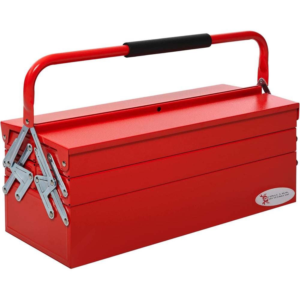 CASSETTA PORTAUTENSILI PORTA ATTREZZI 5 SCOMPARTI IN ACCIAIO 56x20x41cm DURHAND