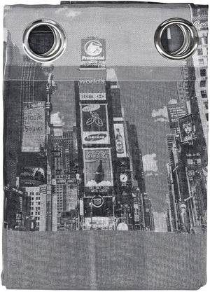 Tenda Porta Finestra New York 1 Pannello 140x290 cm Filtrante Moderna Occhielli Acciaio